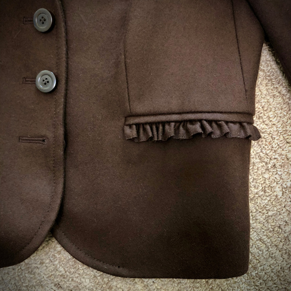J. Crew Brown Felted Wool 3-Button Blazer Size 6 - Picture 4 of 7